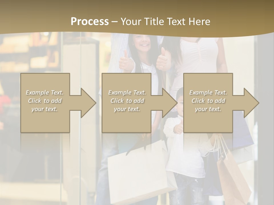 Shopping Happy Smiling PowerPoint Template
