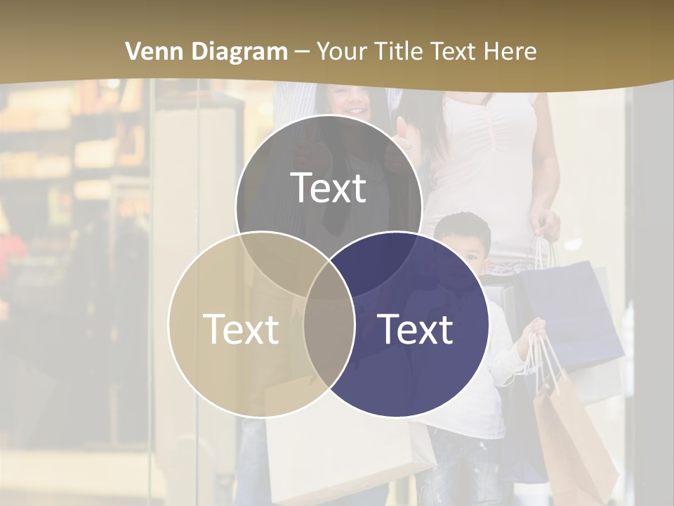 Shopping Happy Smiling PowerPoint Template