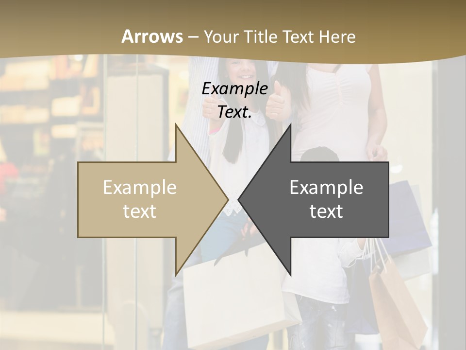 Shopping Happy Smiling PowerPoint Template