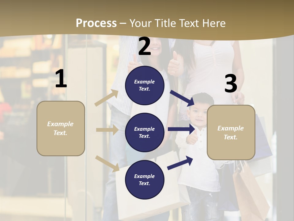 Shopping Happy Smiling PowerPoint Template