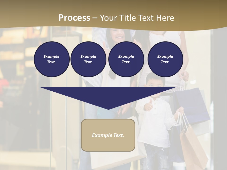 Shopping Happy Smiling PowerPoint Template