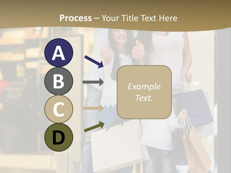 Shopping Happy Smiling PowerPoint Template