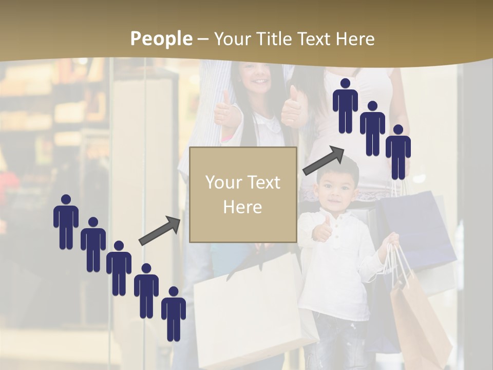 Shopping Happy Smiling PowerPoint Template