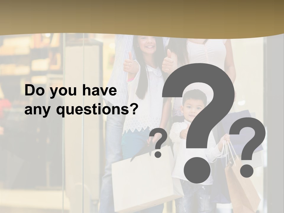 Shopping Happy Smiling PowerPoint Template