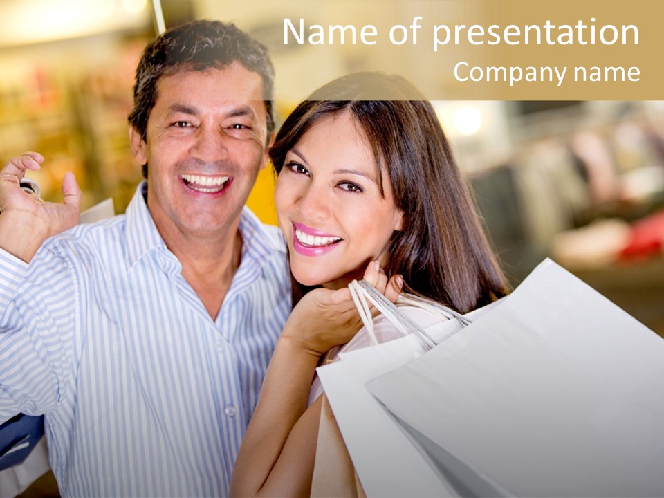 Latin Customers Smile PowerPoint Template