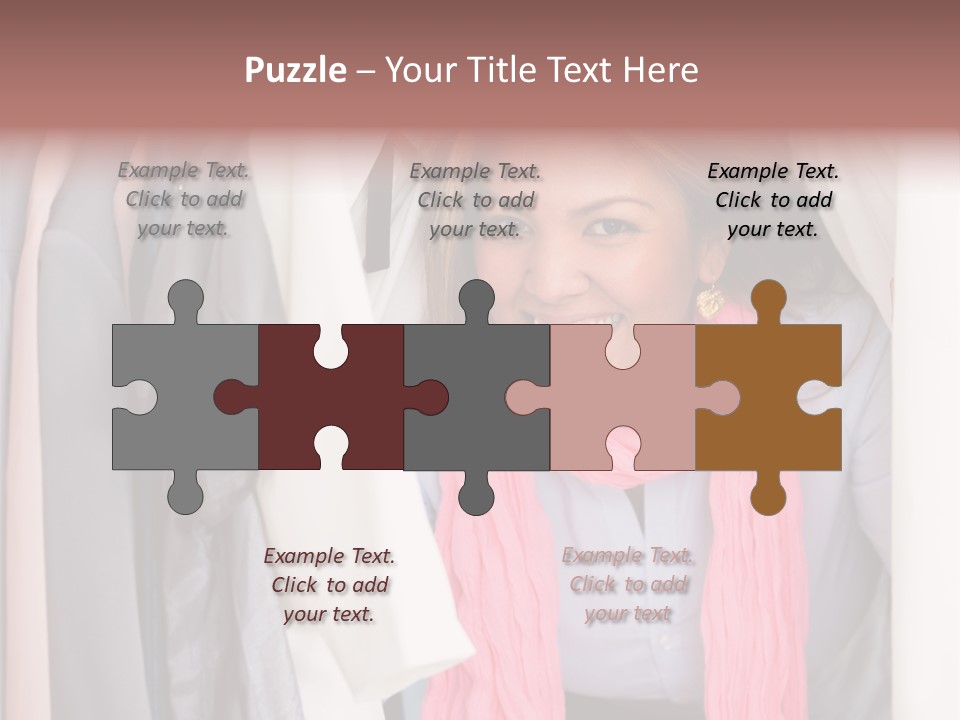 Adult Smile Cheerful PowerPoint Template