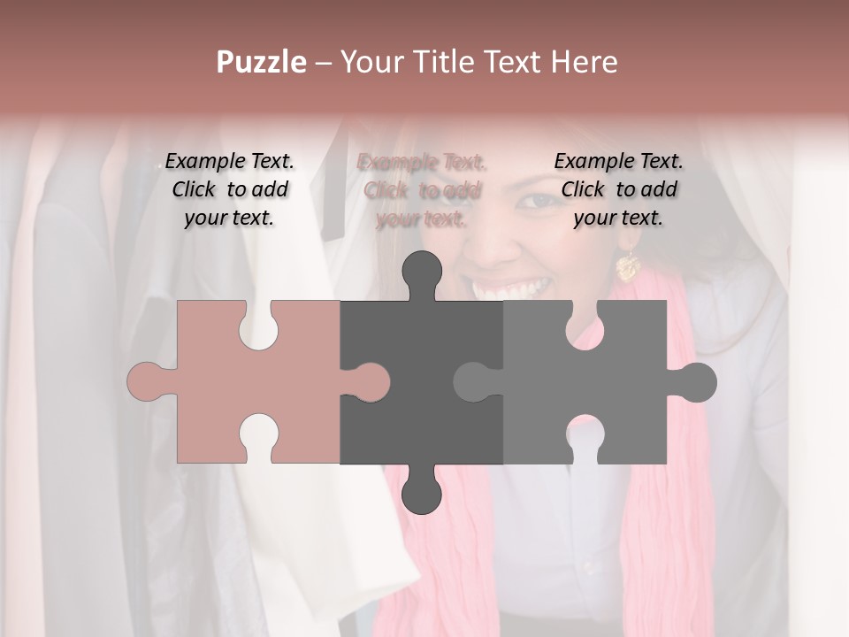 Adult Smile Cheerful PowerPoint Template