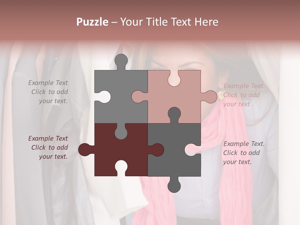 Adult Smile Cheerful PowerPoint Template