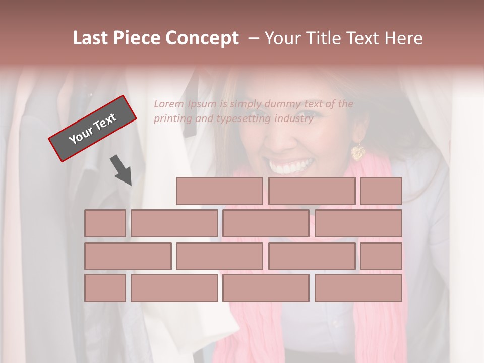 Adult Smile Cheerful PowerPoint Template