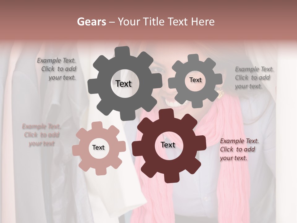 Adult Smile Cheerful PowerPoint Template