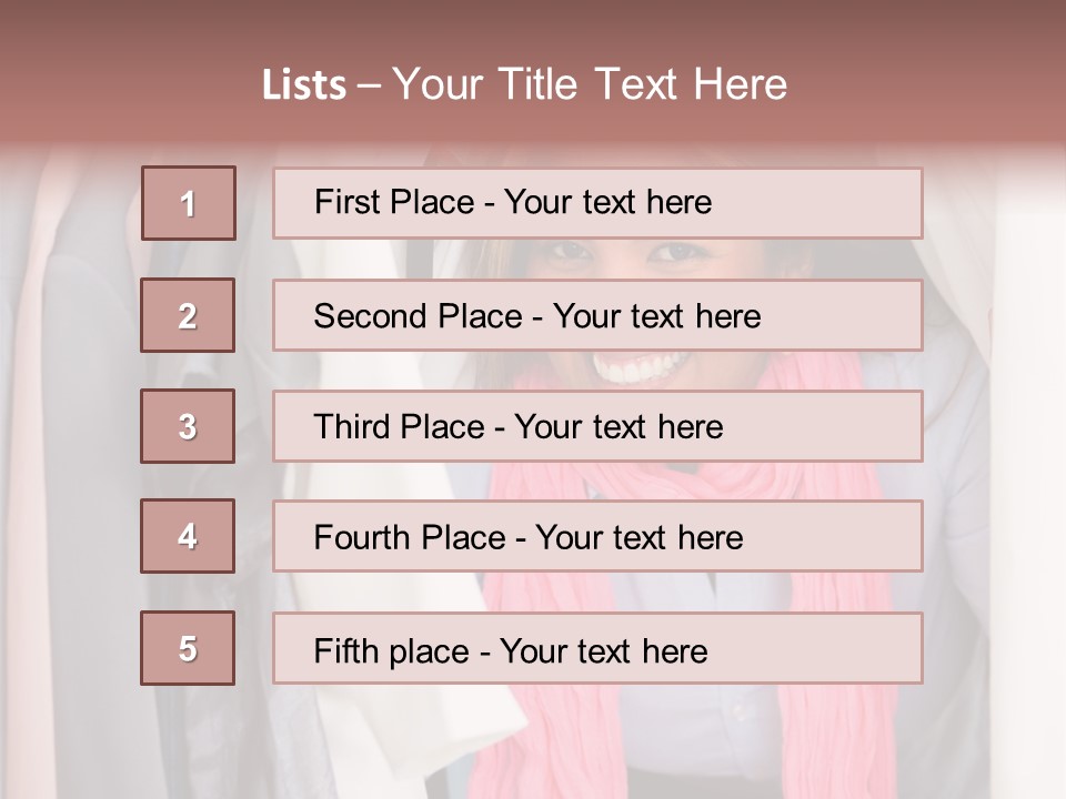 Adult Smile Cheerful PowerPoint Template