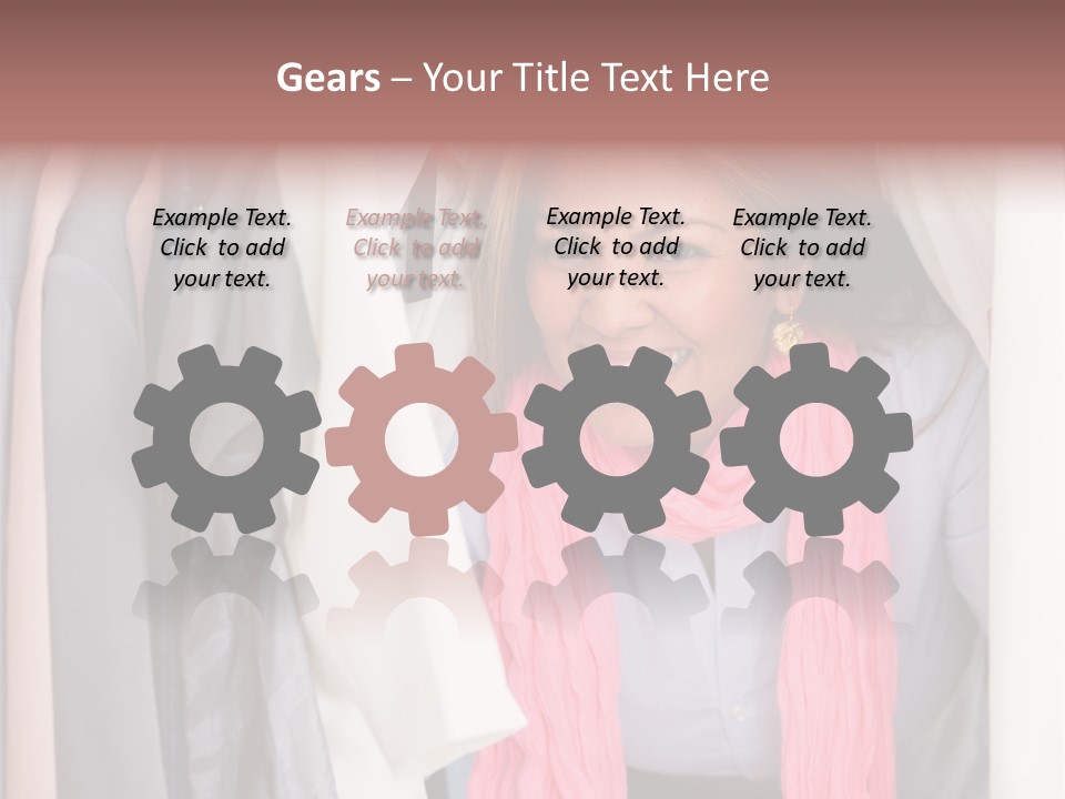 Adult Smile Cheerful PowerPoint Template