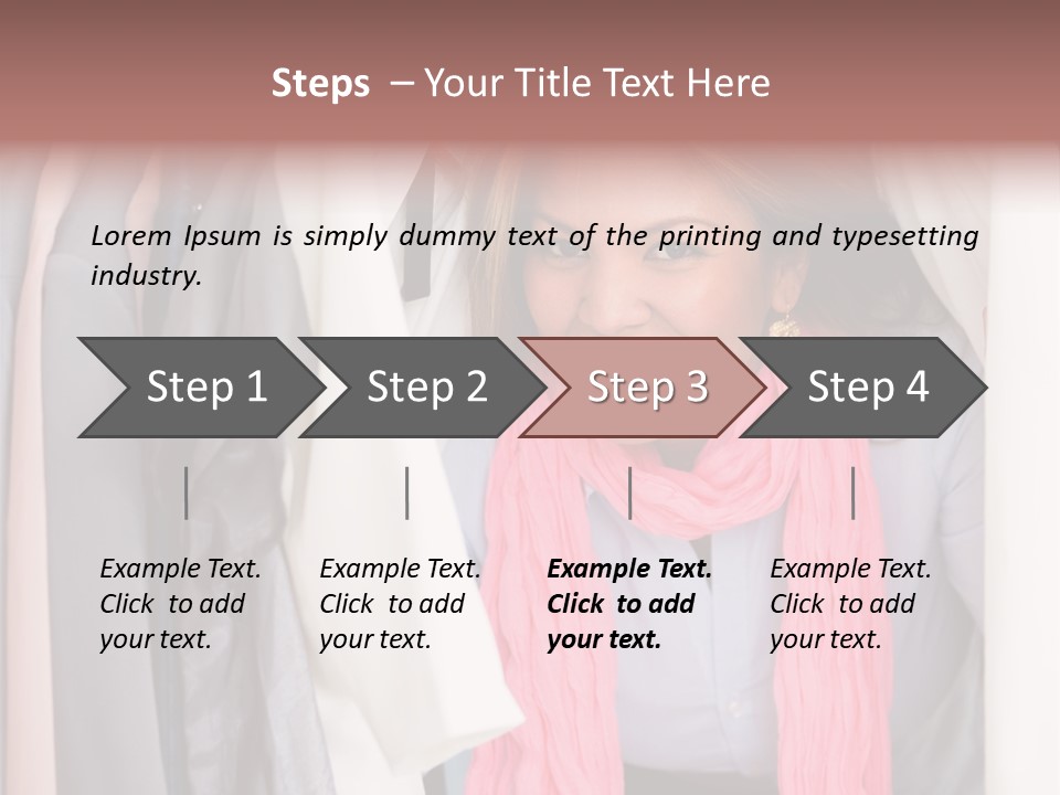 Adult Smile Cheerful PowerPoint Template