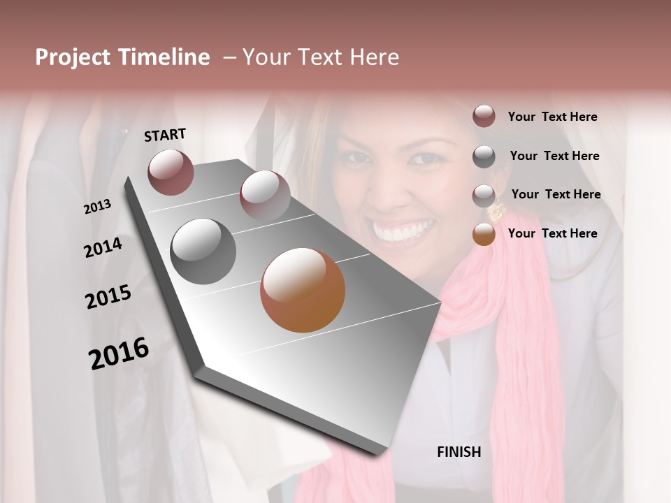 Adult Smile Cheerful PowerPoint Template