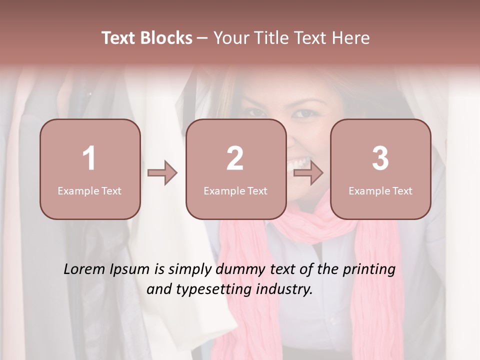 Adult Smile Cheerful PowerPoint Template
