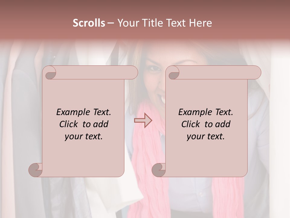 Adult Smile Cheerful PowerPoint Template