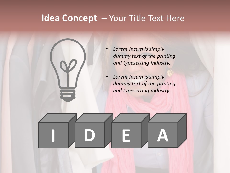 Adult Smile Cheerful PowerPoint Template