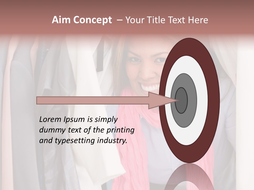 Adult Smile Cheerful PowerPoint Template