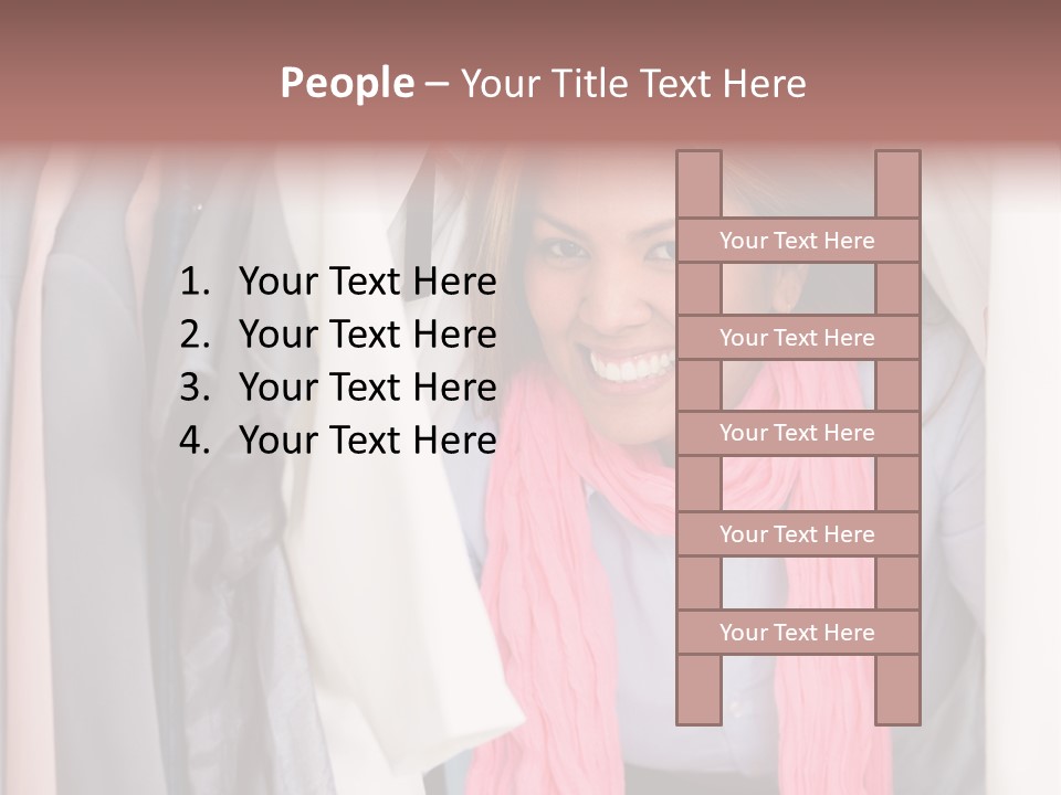 Adult Smile Cheerful PowerPoint Template