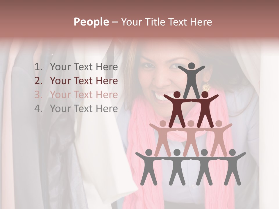 Adult Smile Cheerful PowerPoint Template