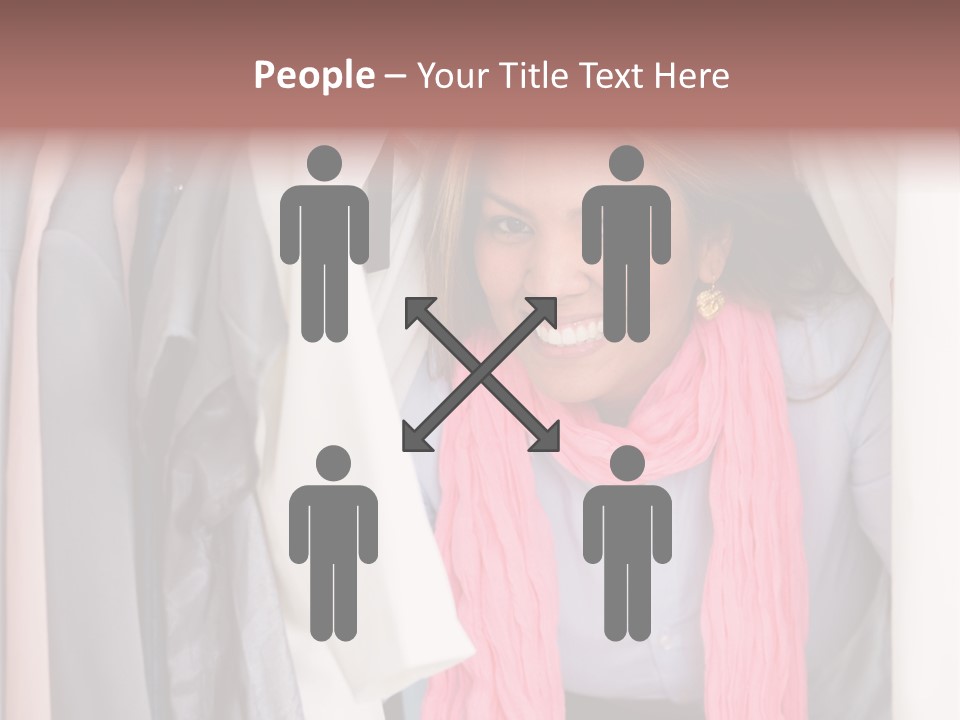 Adult Smile Cheerful PowerPoint Template