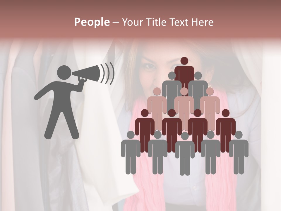 Adult Smile Cheerful PowerPoint Template