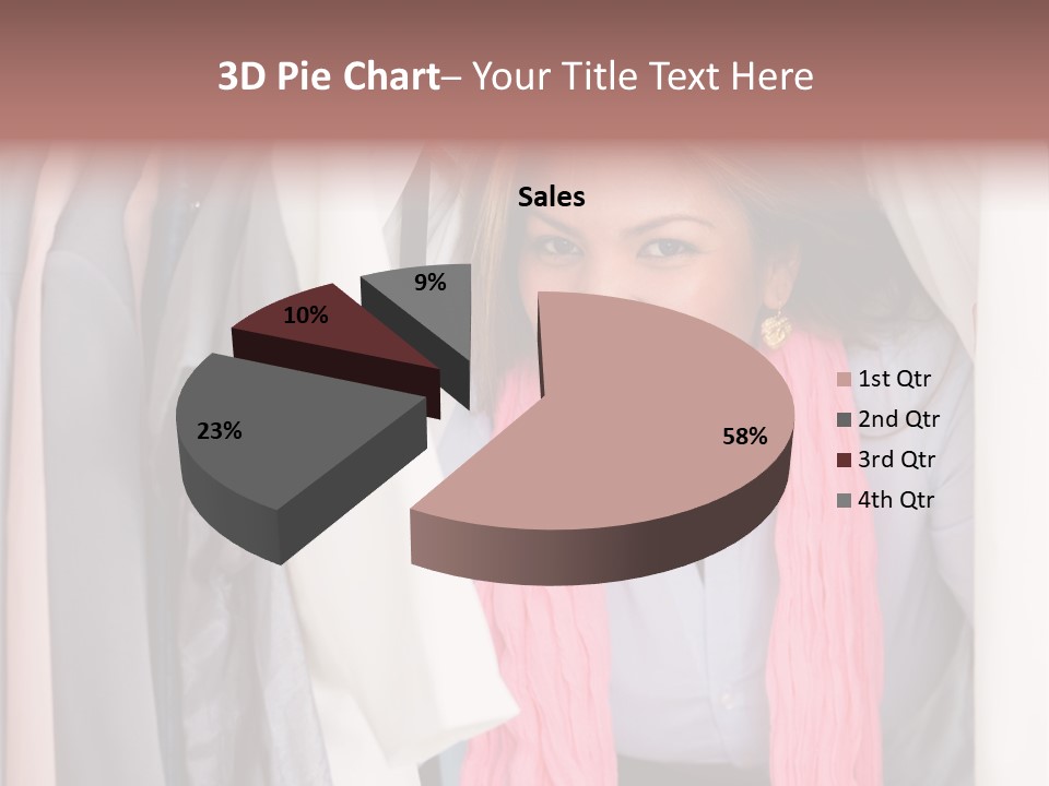 Adult Smile Cheerful PowerPoint Template