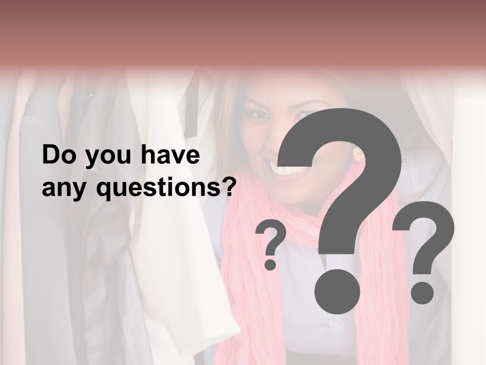 Adult Smile Cheerful PowerPoint Template