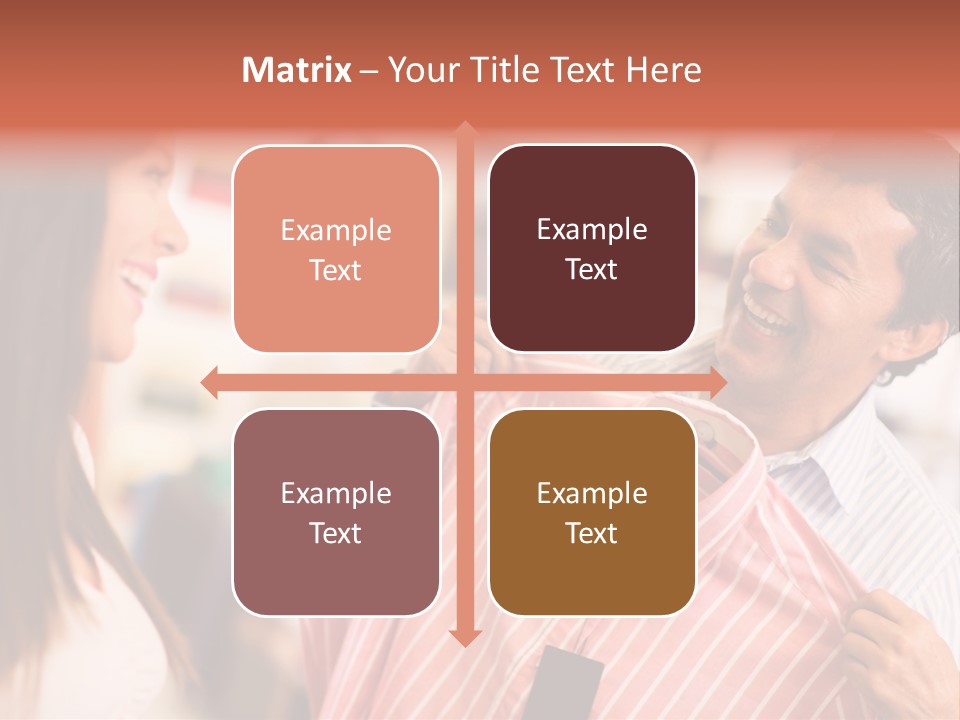 Husband Try Shopper PowerPoint Template