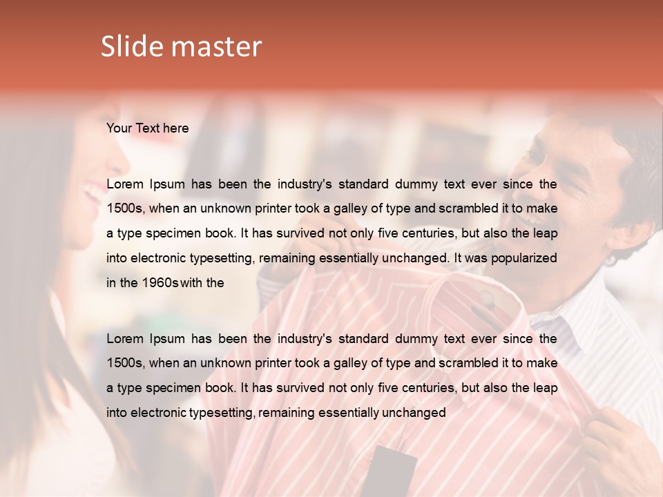 Husband Try Shopper PowerPoint Template