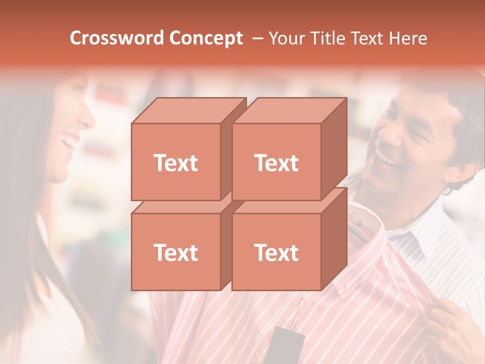 Husband Try Shopper PowerPoint Template
