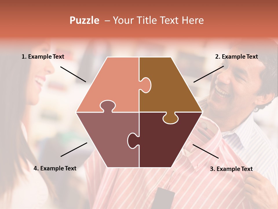 Husband Try Shopper PowerPoint Template
