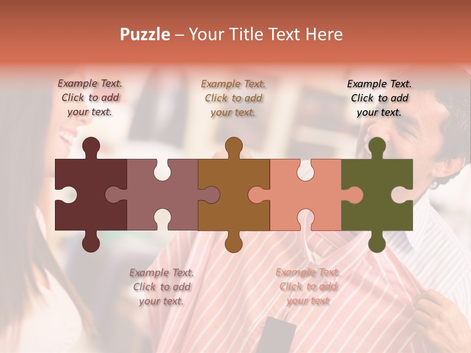 Husband Try Shopper PowerPoint Template