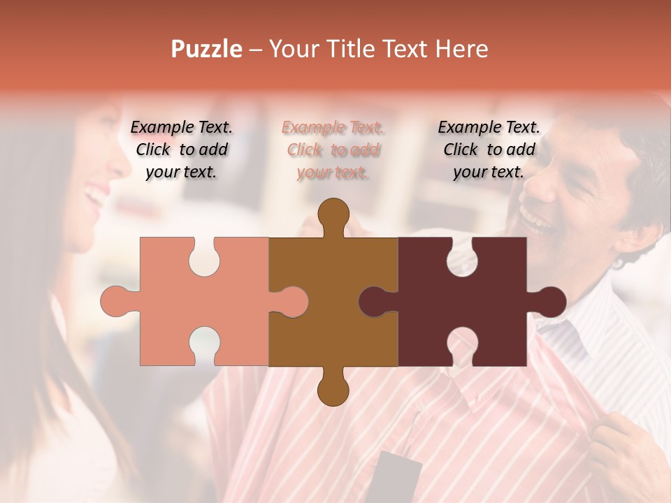 Husband Try Shopper PowerPoint Template