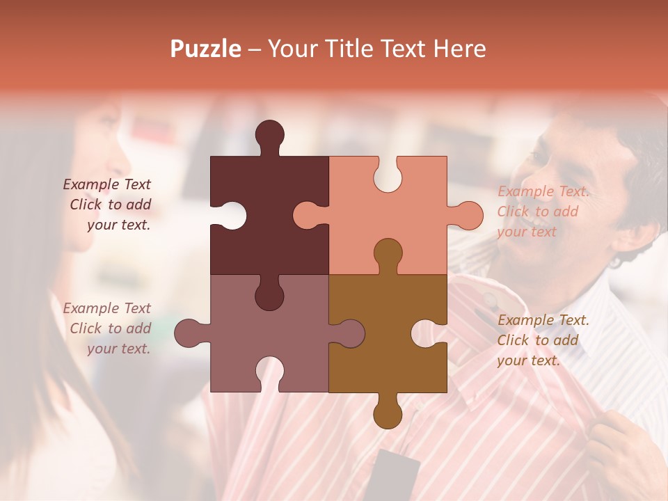 Husband Try Shopper PowerPoint Template
