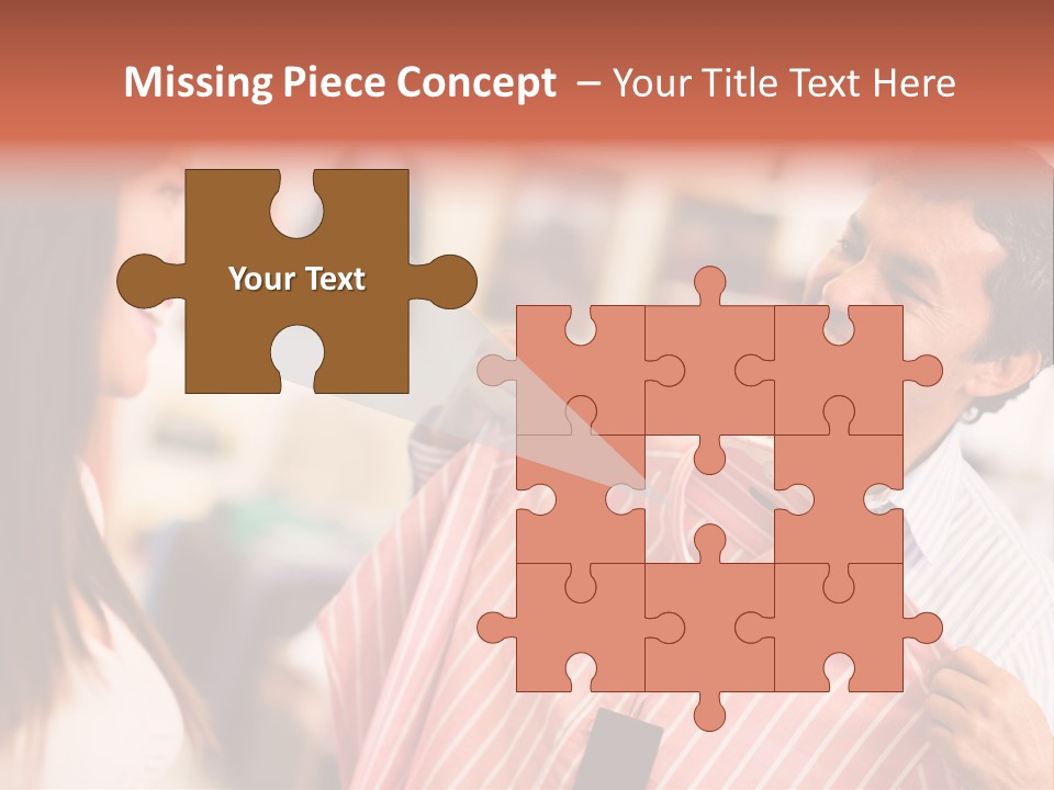 Husband Try Shopper PowerPoint Template