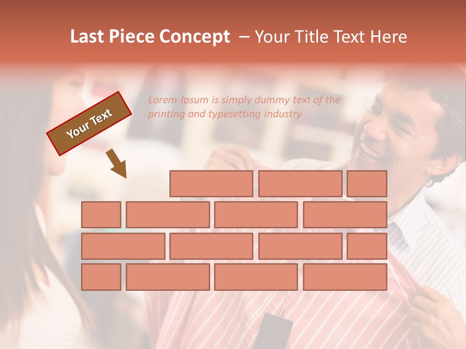 Husband Try Shopper PowerPoint Template