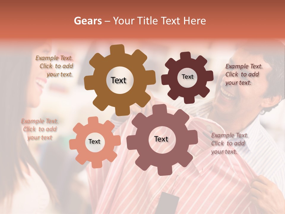 Husband Try Shopper PowerPoint Template