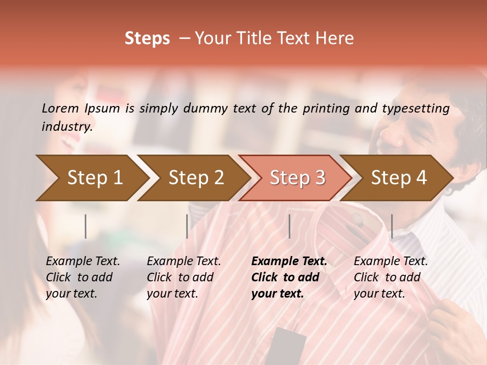 Husband Try Shopper PowerPoint Template