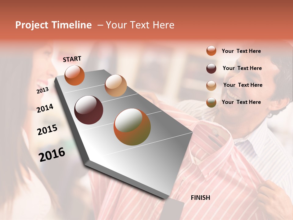 Husband Try Shopper PowerPoint Template