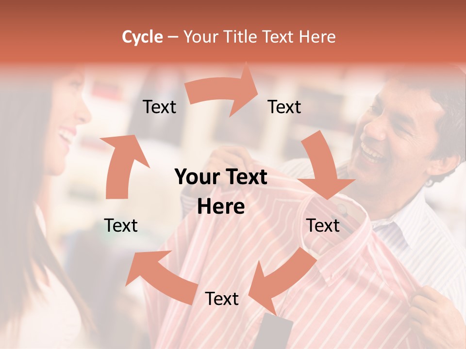 Husband Try Shopper PowerPoint Template