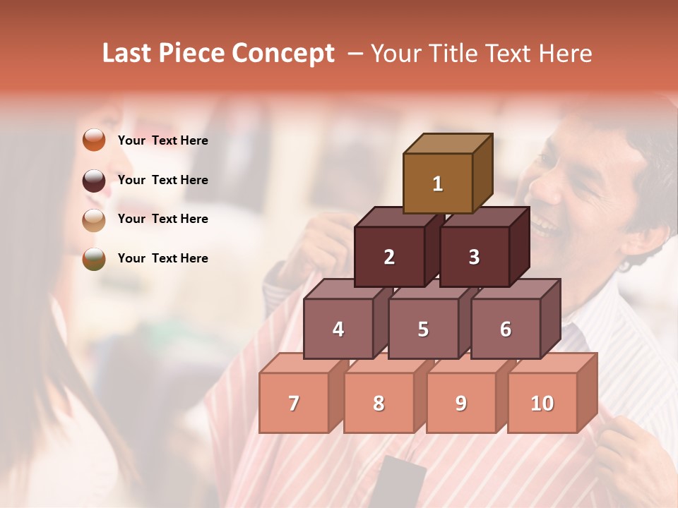 Husband Try Shopper PowerPoint Template