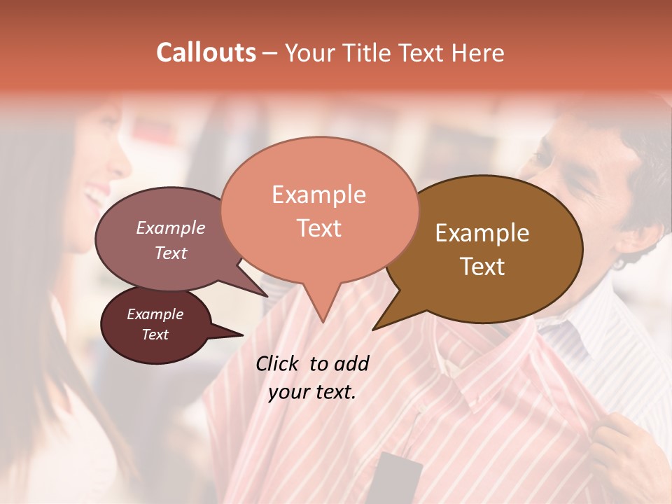 Husband Try Shopper PowerPoint Template