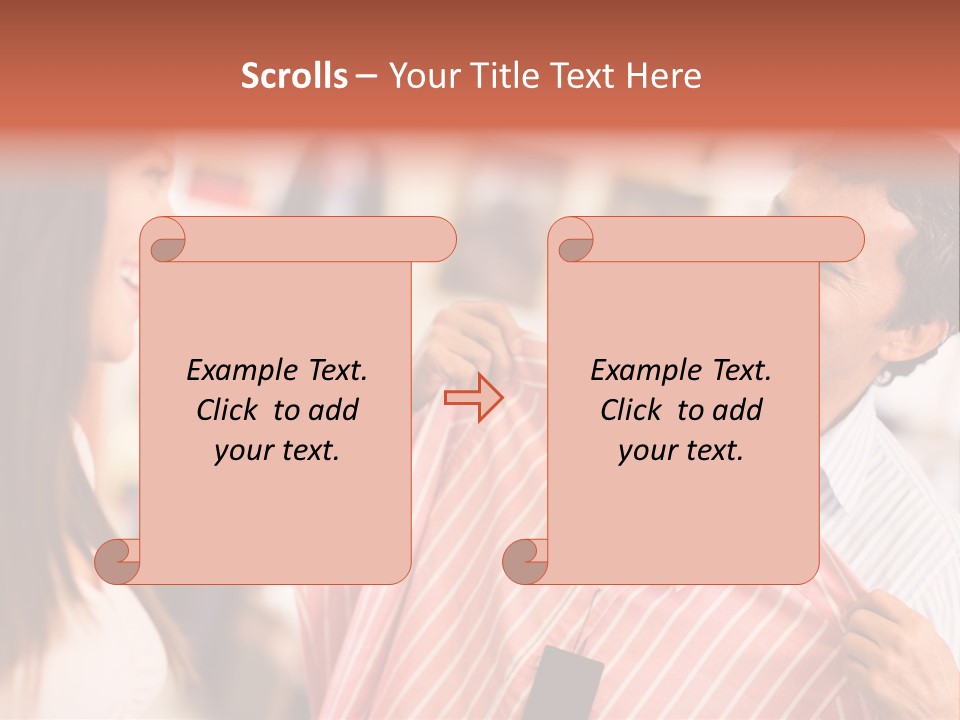 Husband Try Shopper PowerPoint Template