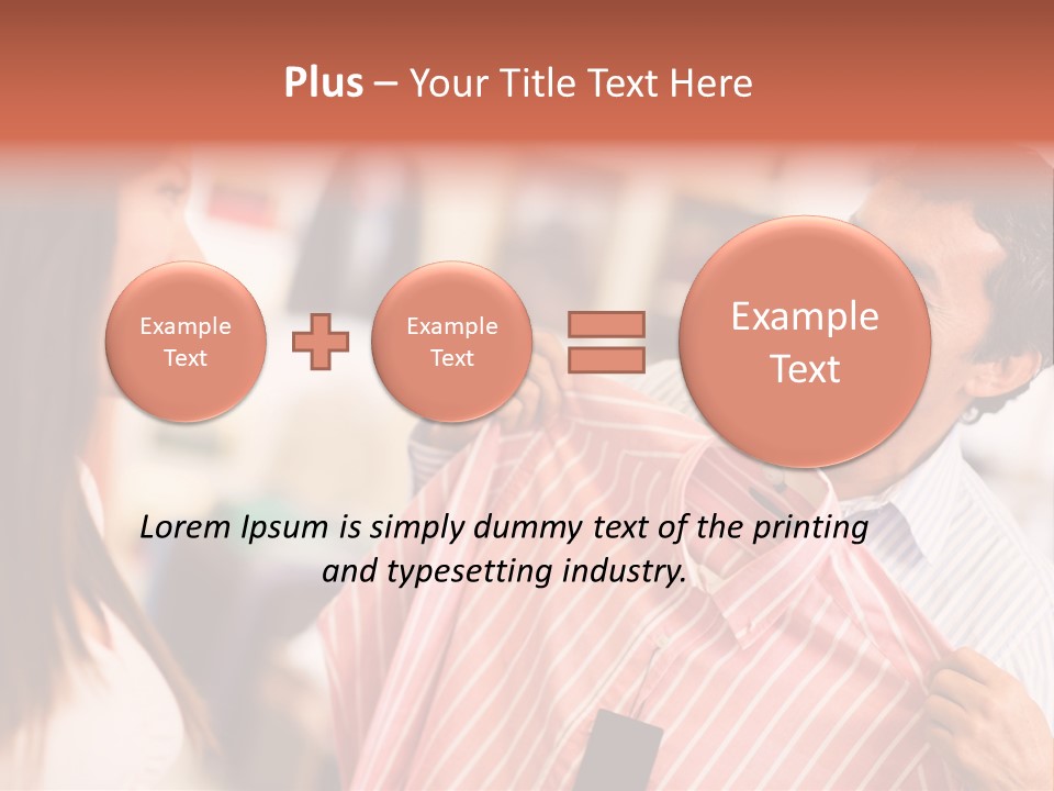 Husband Try Shopper PowerPoint Template
