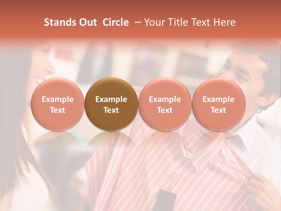 Husband Try Shopper PowerPoint Template