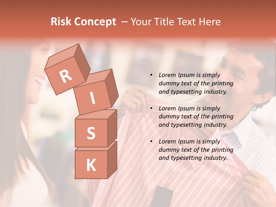 Husband Try Shopper PowerPoint Template