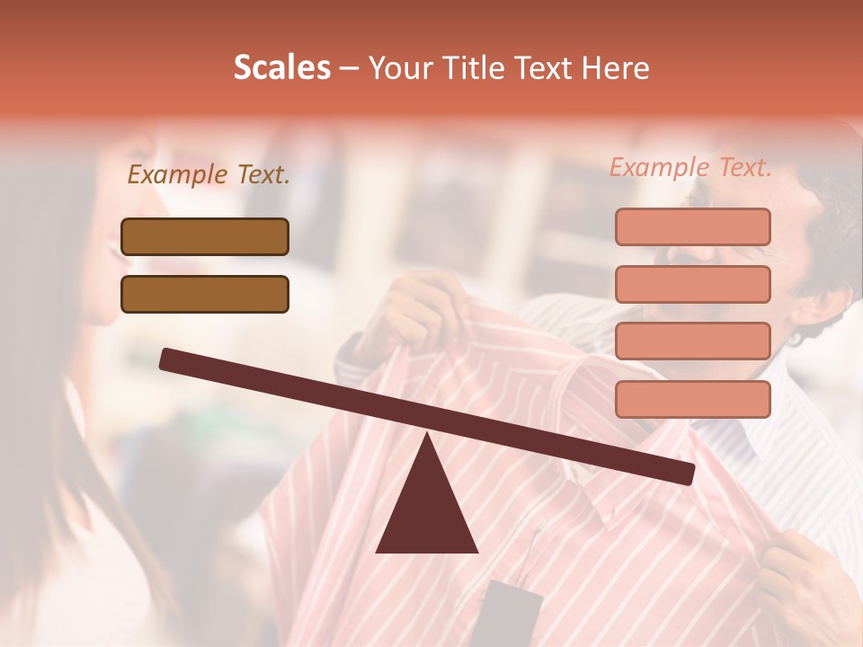 Husband Try Shopper PowerPoint Template