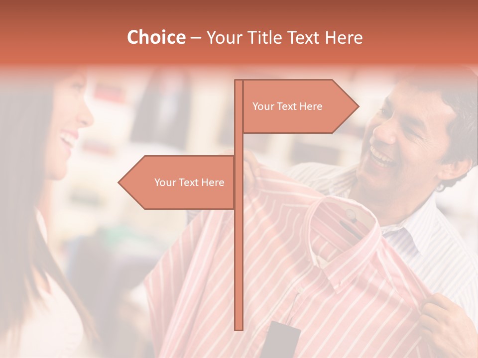 Husband Try Shopper PowerPoint Template