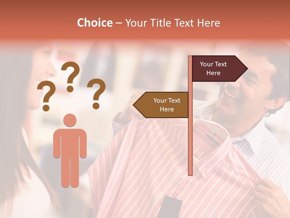Husband Try Shopper PowerPoint Template